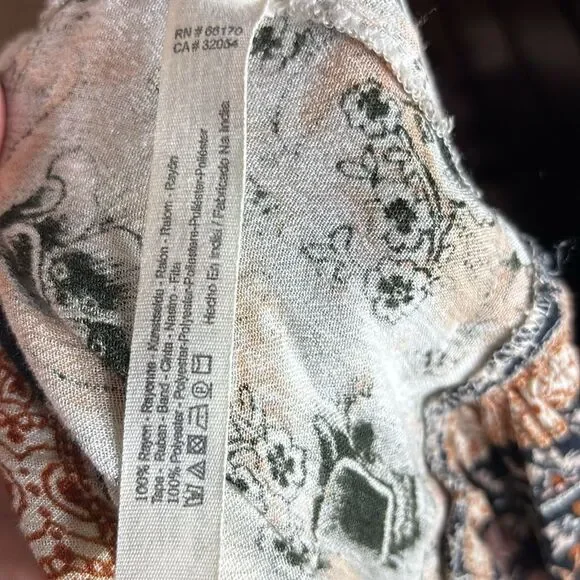 Free people women’s small Casablanca slip dress bohemian floral festival tie - Picture 8 of 8